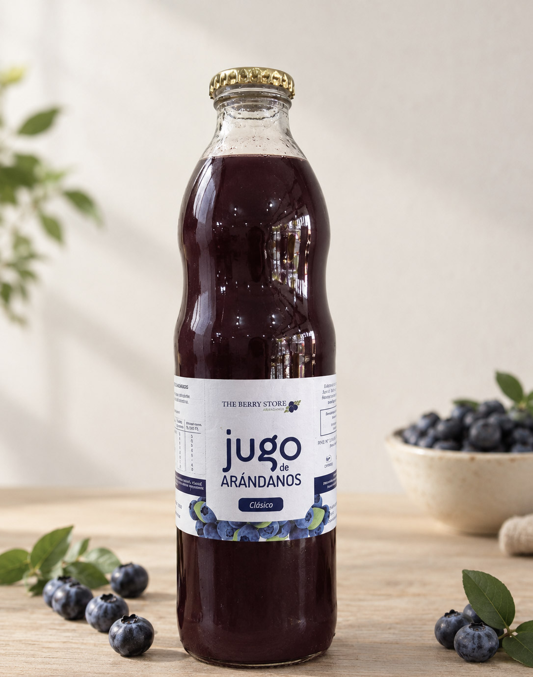 Jugo de arándano clásico endulzado